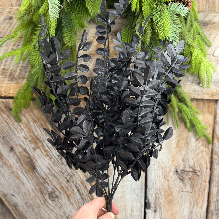 20" Black Wisteria Bush, Black Greenery Bush, Halloween Greenery, 57487BK