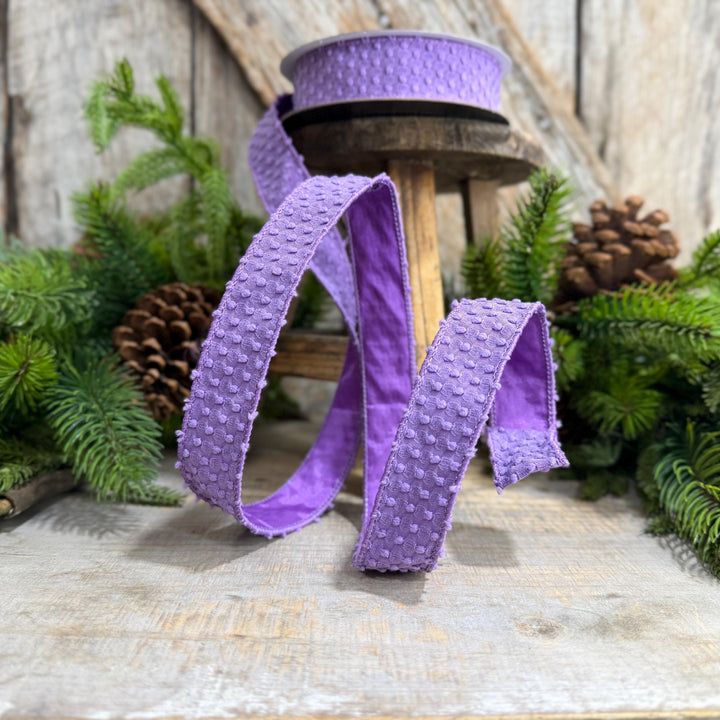 1" Purple Goosebumps Ribbon, Farrisilk Ribbon, Halloween Ribbon, HR025-27