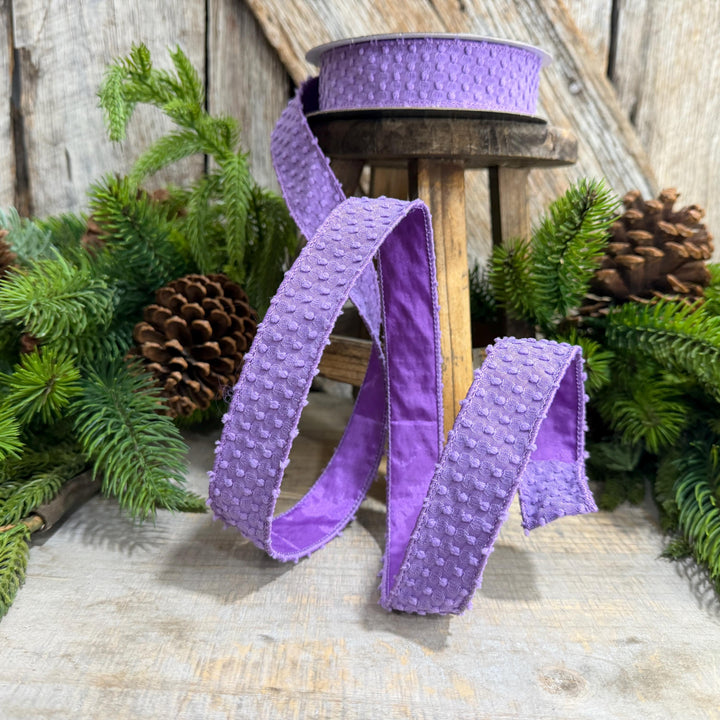 1" Purple Goosebumps Ribbon, Farrisilk Ribbon, Halloween Ribbon, HR025-27