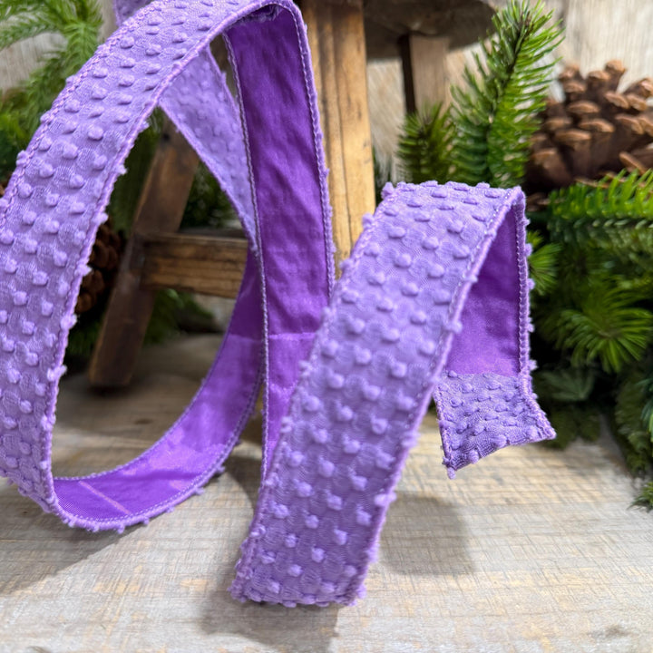 1" Purple Goosebumps Ribbon, Farrisilk Ribbon, Halloween Ribbon, HR025-27