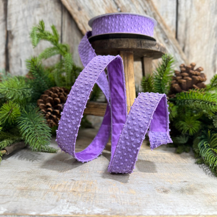 1" Purple Goosebumps Ribbon, Farrisilk Ribbon, Halloween Ribbon, HR025-27
