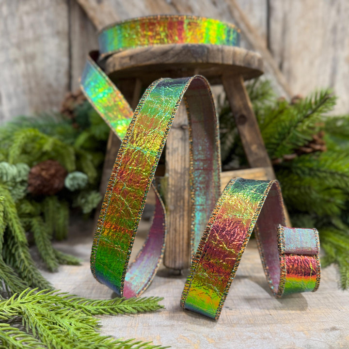 1" Electric Metallic Ribbon, Farrisilk Ribbon, Halloween Ribbon