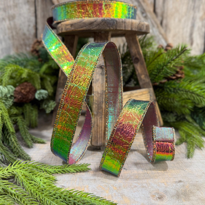 1" Electric Metallic Ribbon, Farrisilk Ribbon, Halloween Ribbon