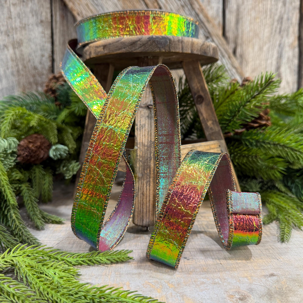 1" Electric Metallic Ribbon, Farrisilk Ribbon, Halloween Ribbon