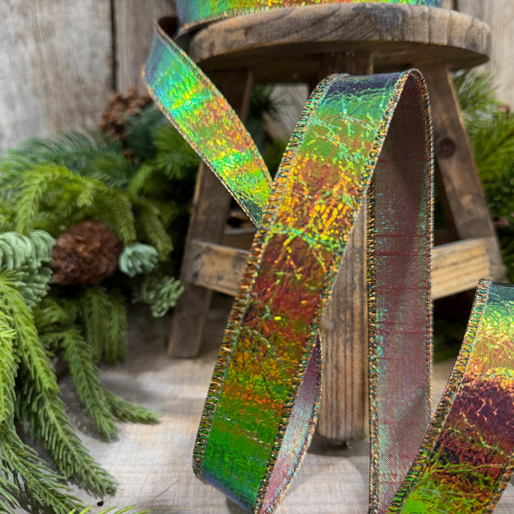 1" Electric Metallic Ribbon, Farrisilk Ribbon, Halloween Ribbon