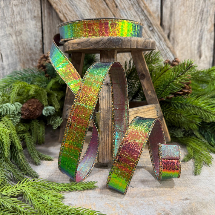 1" Electric Metallic Ribbon, Farrisilk Ribbon, Halloween Ribbon