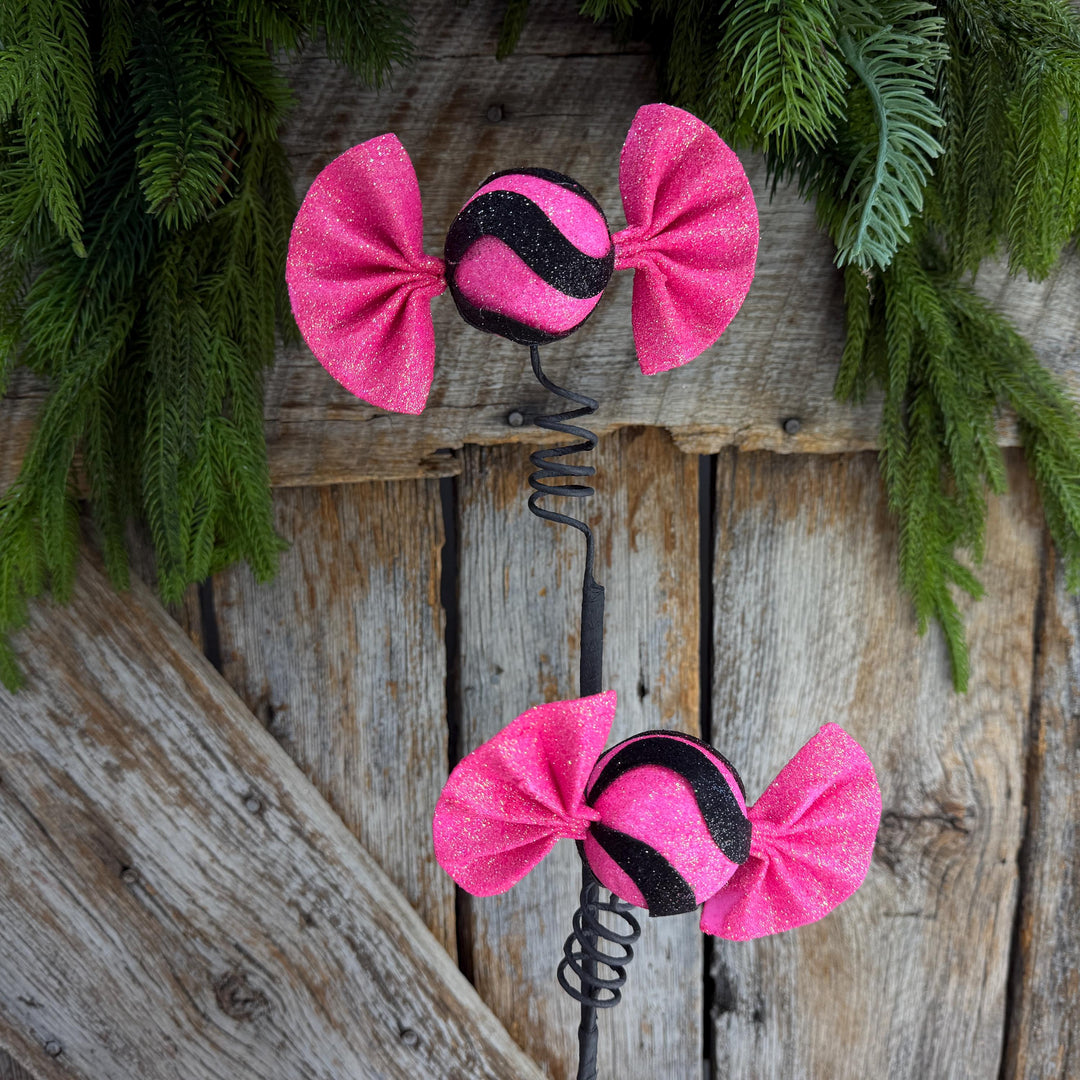 23" Pink Halloween Lollipop Spray, Halloween Floral Spray