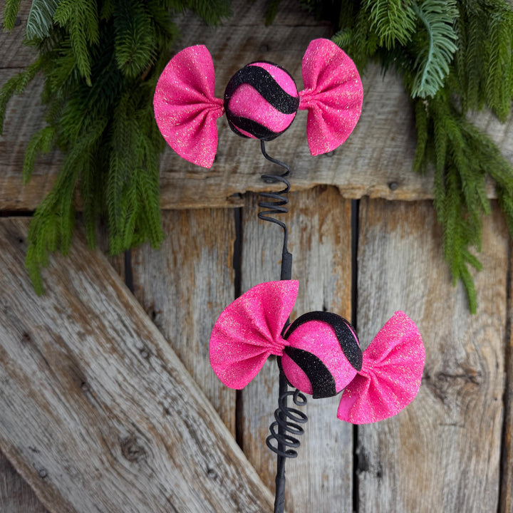 23" Pink Halloween Lollipop Spray, Halloween Floral Spray