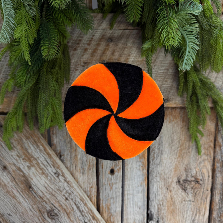 20" Black Orange Halloween Lollipop, Halloween Floral Supply, 57386ORBK