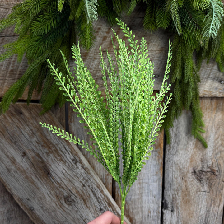 16" Lime Green Beaded Grass Spray, Lime Green Greenery, Halloween Beaded Grass