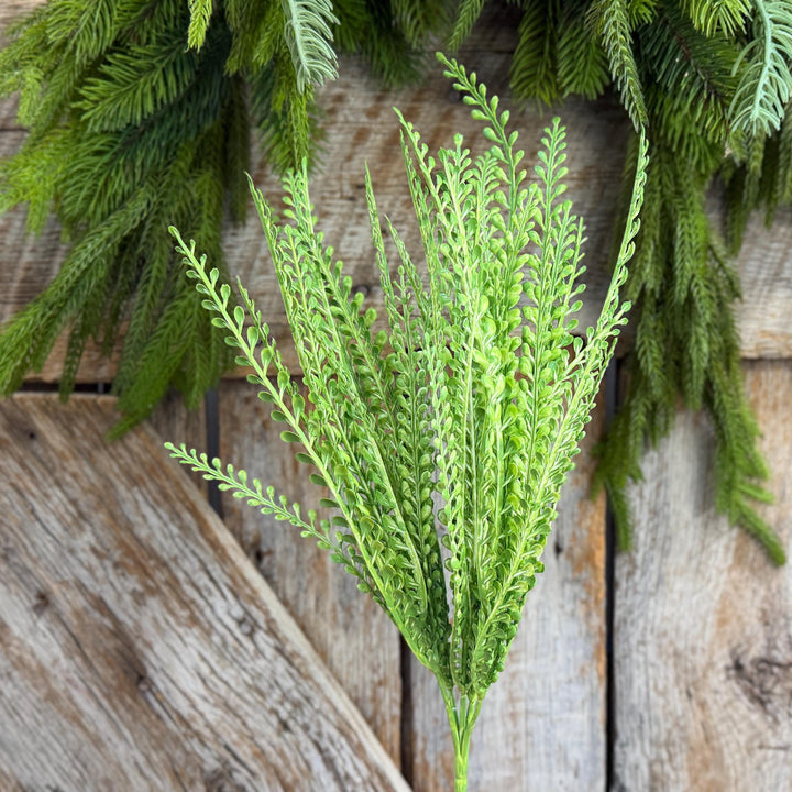 16" Lime Green Beaded Grass Spray, Lime Green Greenery, Halloween Beaded Grass