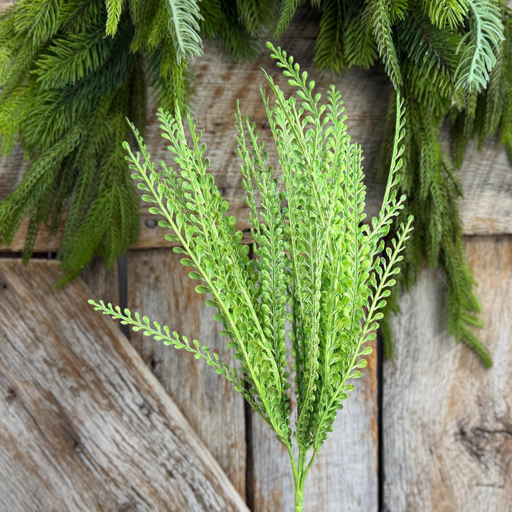 16" Lime Green Beaded Grass Spray, Lime Green Greenery, Halloween Beaded Grass
