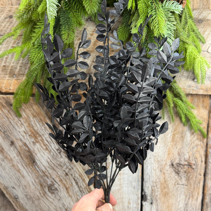 20" Black Wisteria Bush, Black Greenery Bush, Halloween Greenery, 57487BK