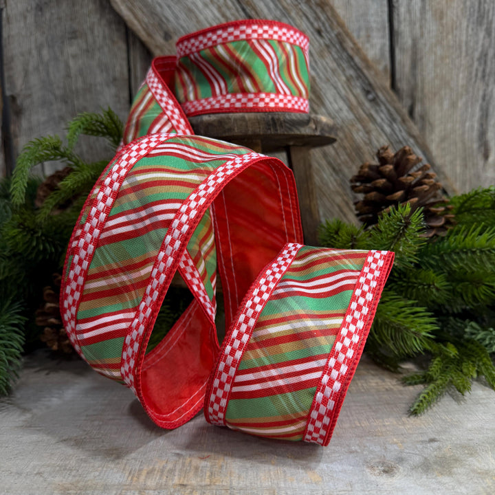 2.5" Traditional Christmas Plaid Ribbon