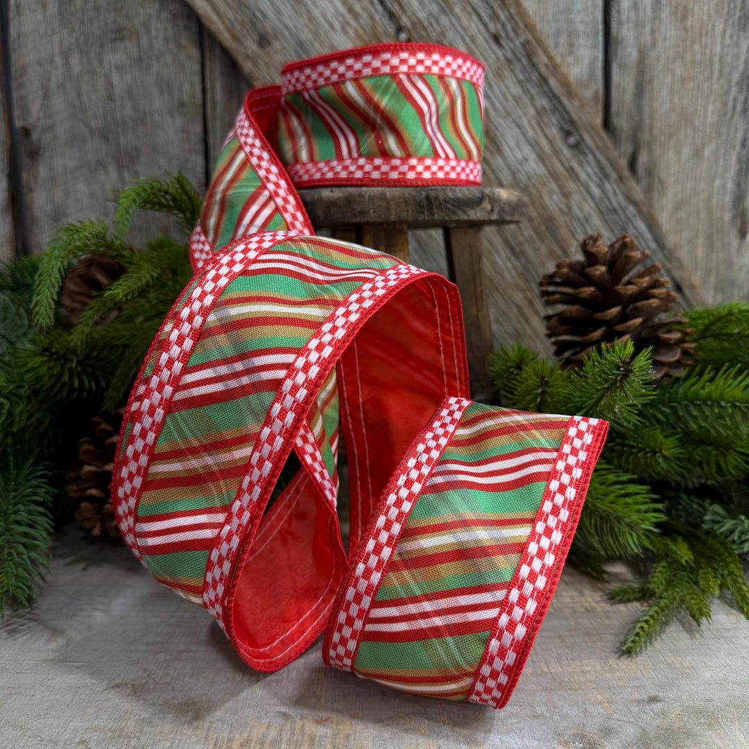 2.5" Traditional Christmas Plaid Ribbon