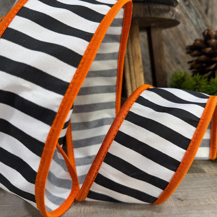 2.5" Halloween Ribbon, Striped Ribbon