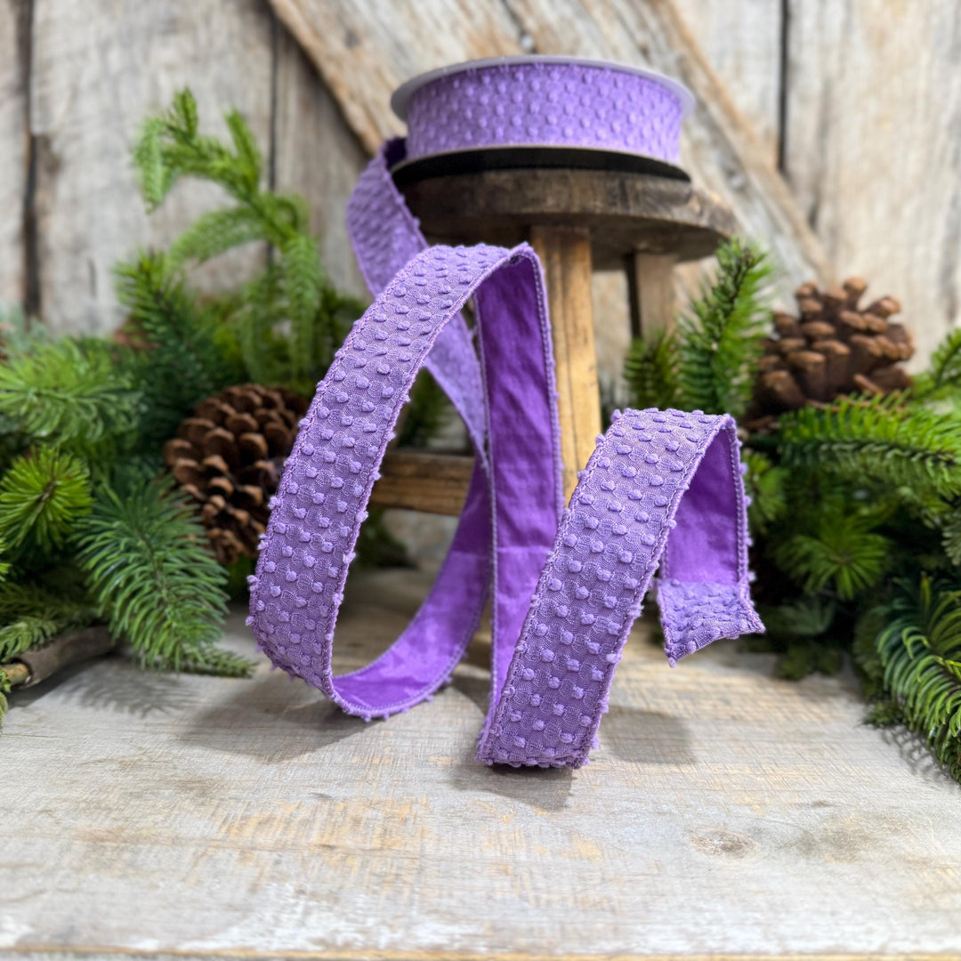 1" Purple Goosebumps Ribbon, Farrisilk Ribbon, Halloween Ribbon, HR025-27