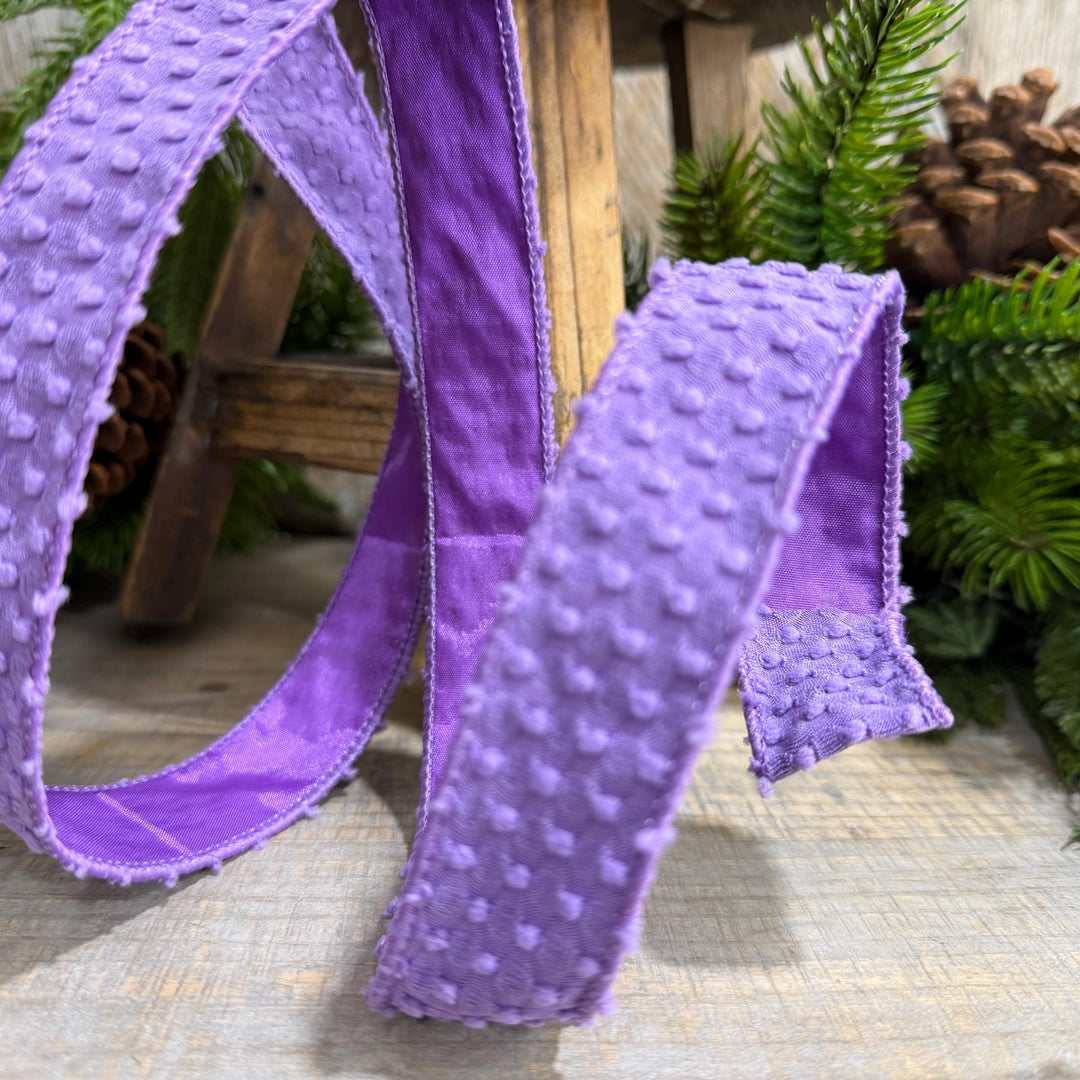 1" Purple Goosebumps Ribbon, Farrisilk Ribbon, Halloween Ribbon, HR025-27