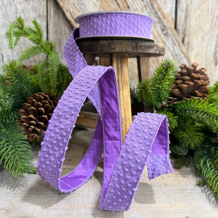 1" Purple Goosebumps Ribbon, Farrisilk Ribbon, Halloween Ribbon, HR025-27