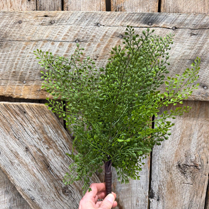 17" Maidenhair bush, Greenery Bush, Artificial Greenery, Wreath Greenery, Floral Greenery, Maidenhair Spray, Floral Supply, MTF20936