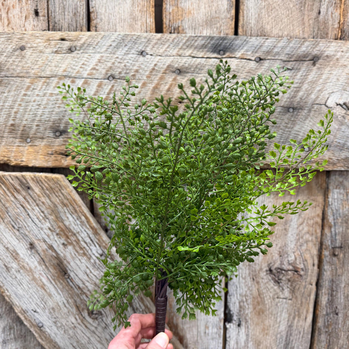 17" Maidenhair bush, Greenery Bush, Artificial Greenery, Wreath Greenery, Floral Greenery, Maidenhair Spray, Floral Supply, MTF20936