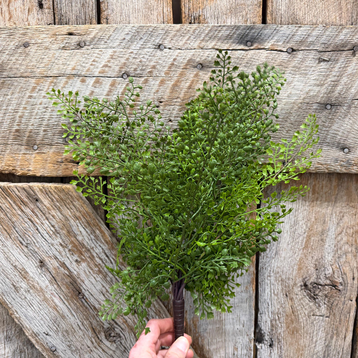 17" Maidenhair bush, Greenery Bush, Artificial Greenery, Wreath Greenery, Floral Greenery, Maidenhair Spray, Floral Supply, MTF20936