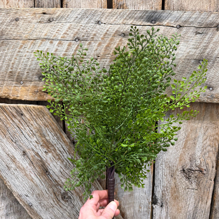17" Maidenhair bush, Greenery Bush, Artificial Greenery, Wreath Greenery, Floral Greenery, Maidenhair Spray, Floral Supply, MTF20936