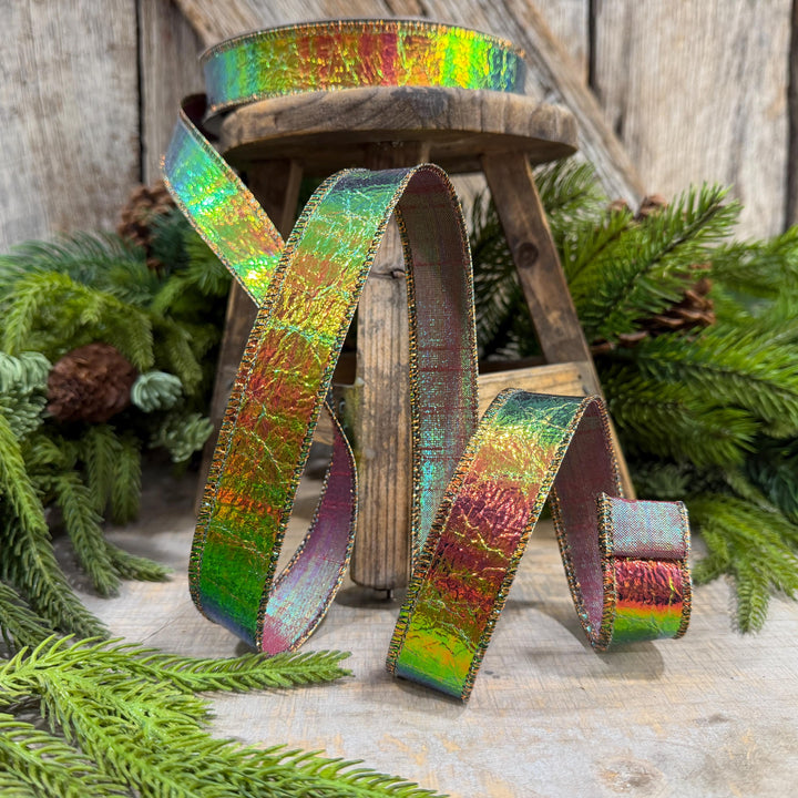 1" Electric Metallic Ribbon, Farrisilk Ribbon, Halloween Ribbon