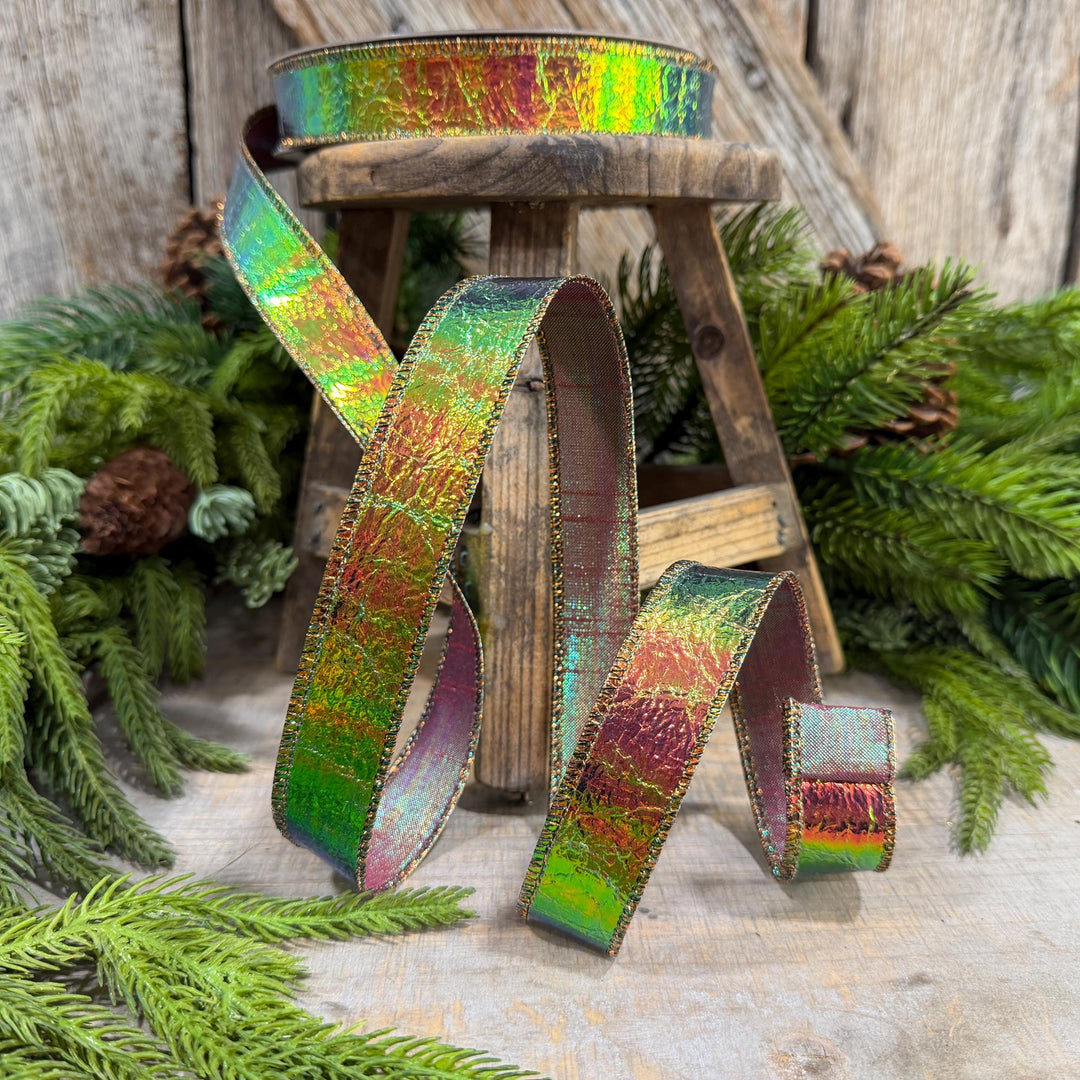 1" Electric Metallic Ribbon, Farrisilk Ribbon, Halloween Ribbon