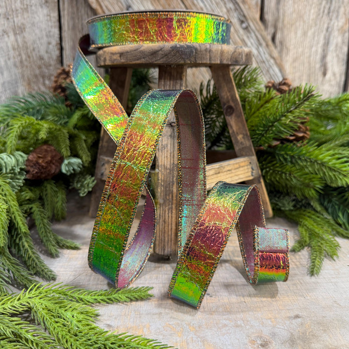 1" Electric Metallic Ribbon, Farrisilk Ribbon, Halloween Ribbon