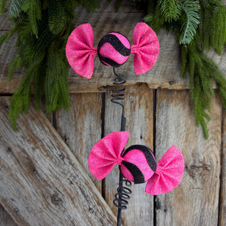 23" Pink Halloween Lollipop Spray, Halloween Floral Spray