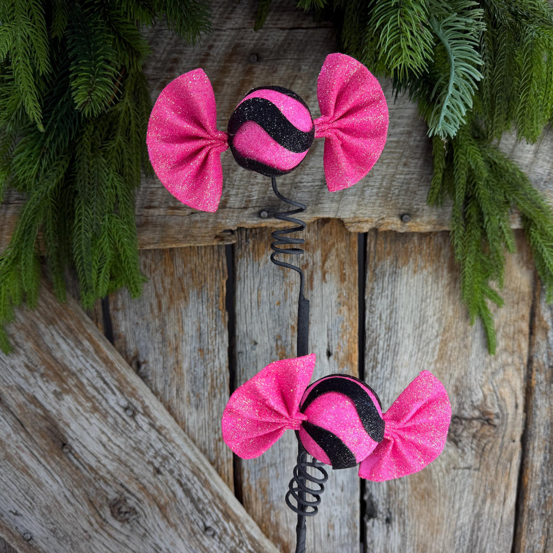 23" Pink Halloween Lollipop Spray, Halloween Floral Spray