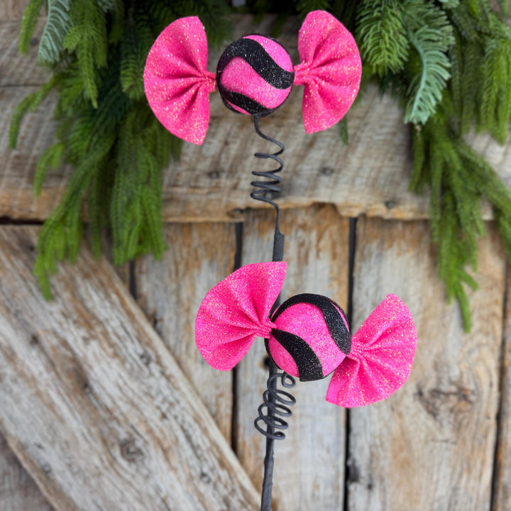 23" Pink Halloween Lollipop Spray, Halloween Floral Spray