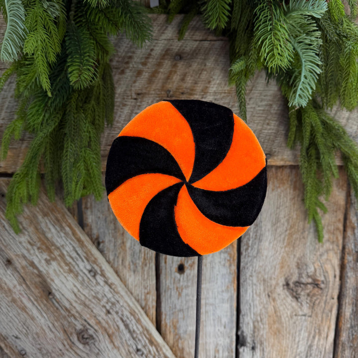 20" Black Orange Halloween Lollipop, Halloween Floral Supply, 57386ORBK