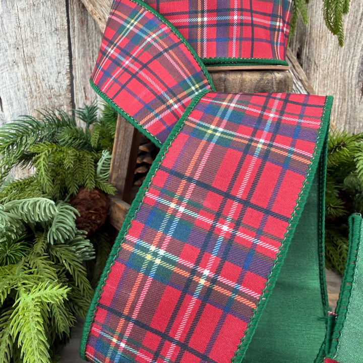 2.5" Traditional CHristmas Plaid Ribbon