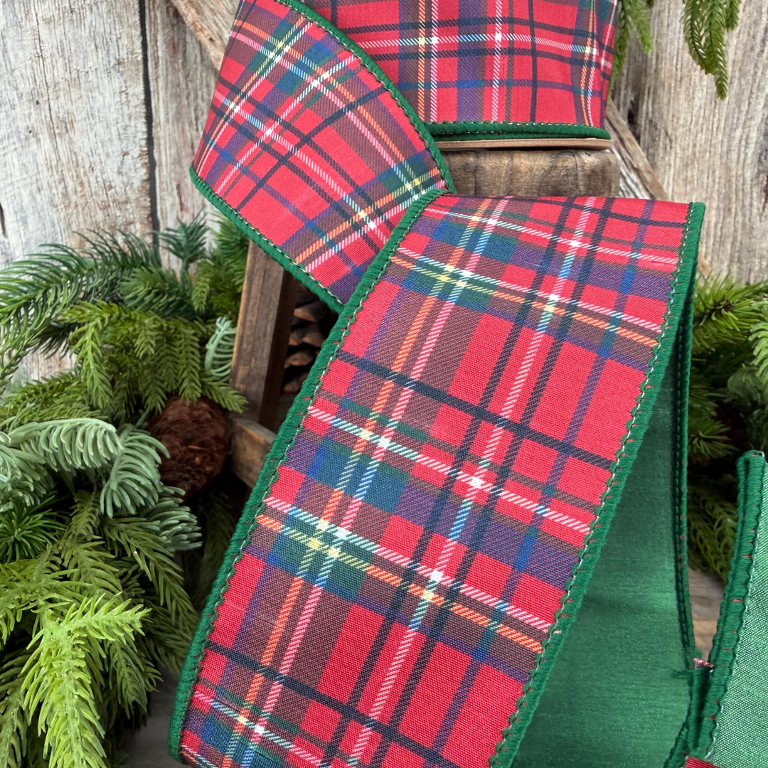 2.5" Traditional CHristmas Plaid Ribbon