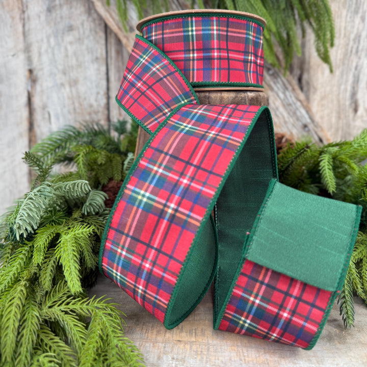 2.5" Traditional CHristmas Plaid Ribbon