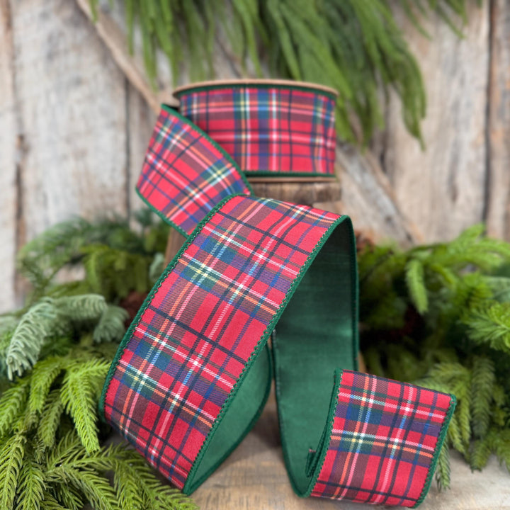 2.5" Traditional CHristmas Plaid Ribbon