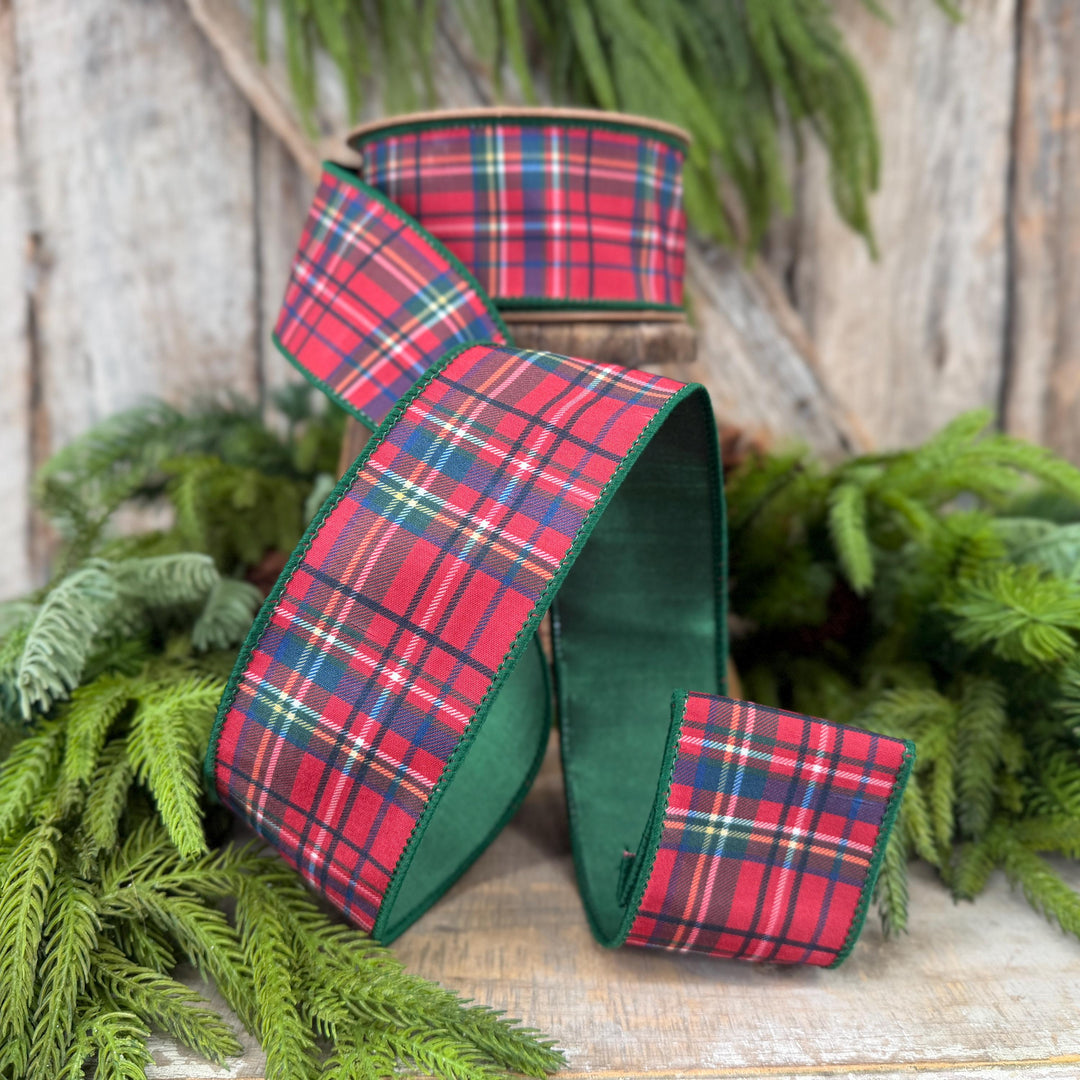 2.5" Traditional CHristmas Plaid Ribbon