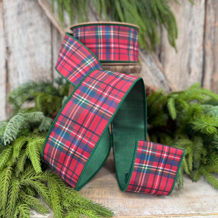 2.5" Traditional CHristmas Plaid Ribbon