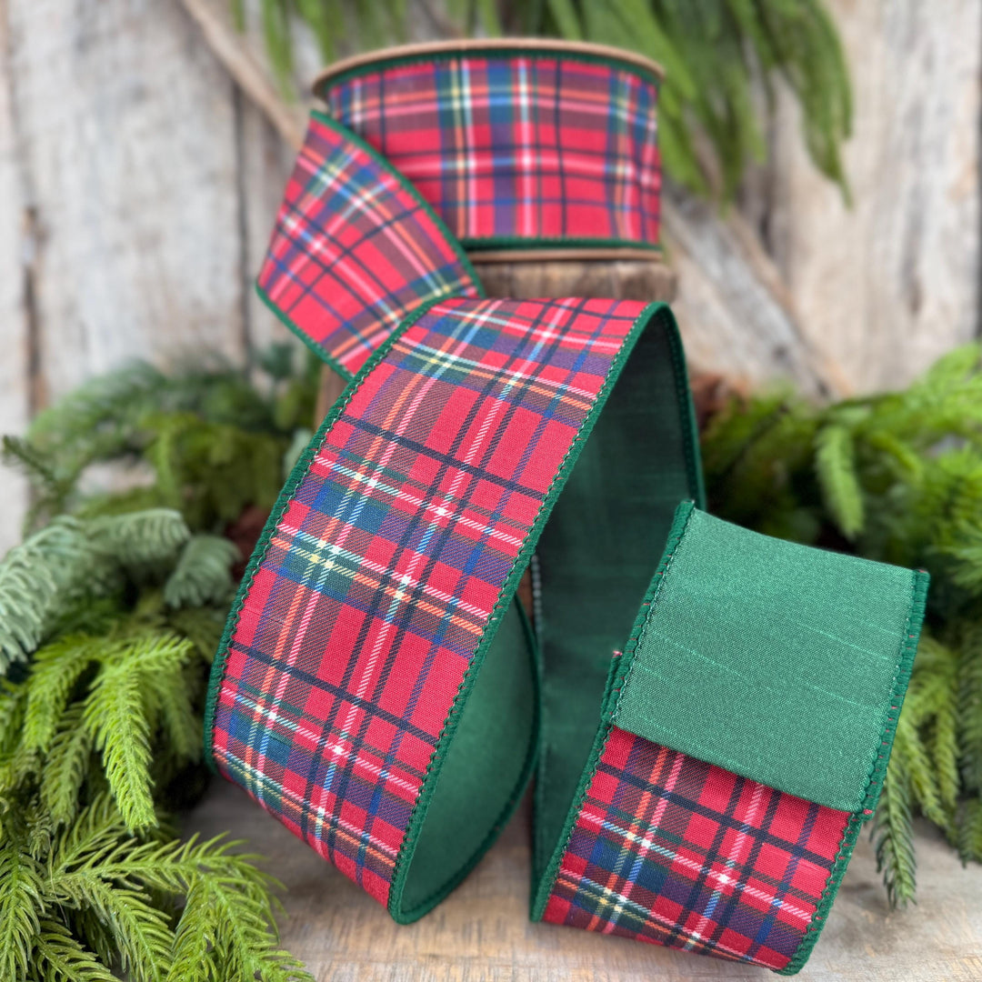 2.5" Traditional CHristmas Plaid Ribbon
