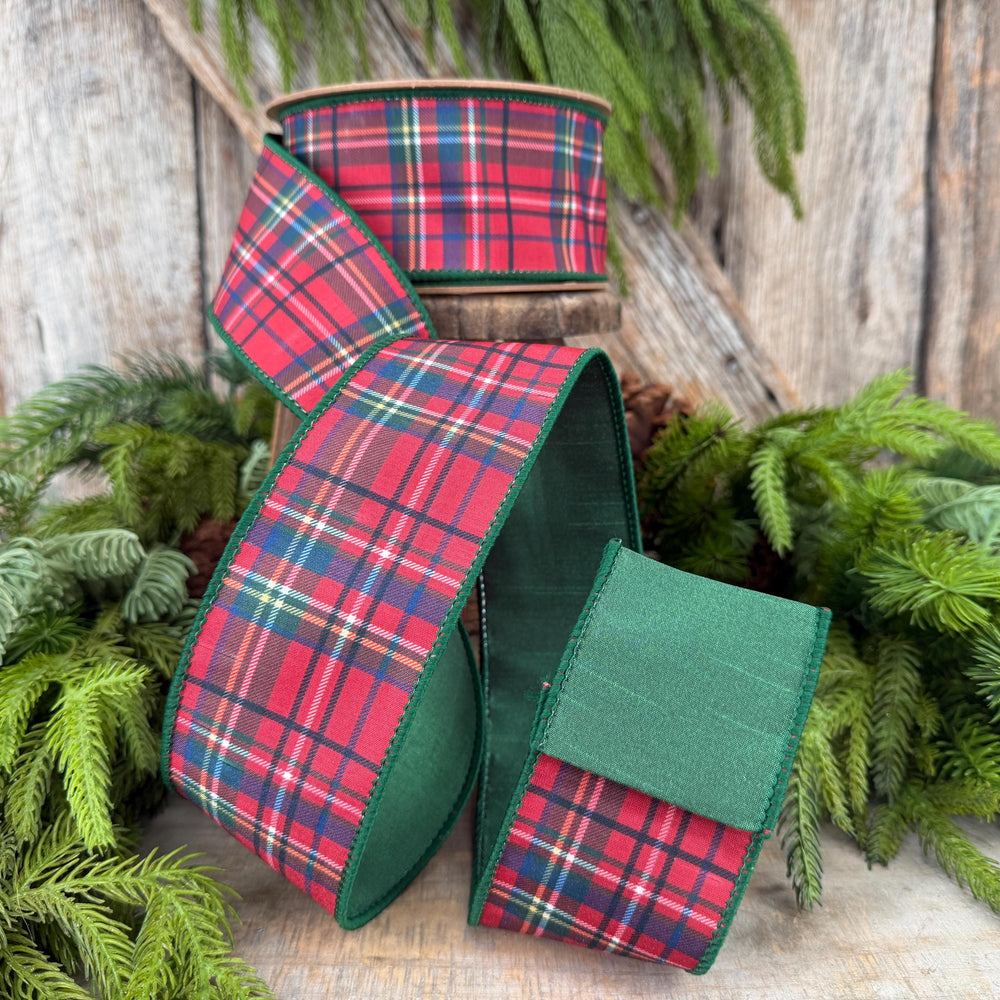 2.5" Traditional CHristmas Plaid Ribbon
