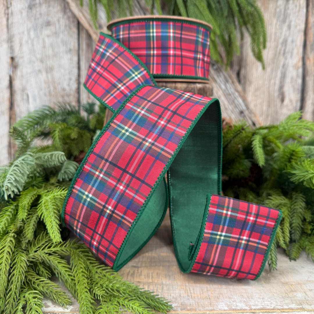 2.5" Traditional CHristmas Plaid Ribbon