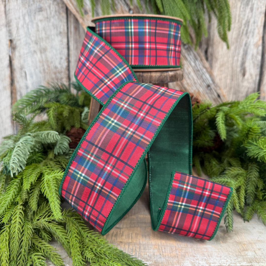 2.5" Traditional CHristmas Plaid Ribbon