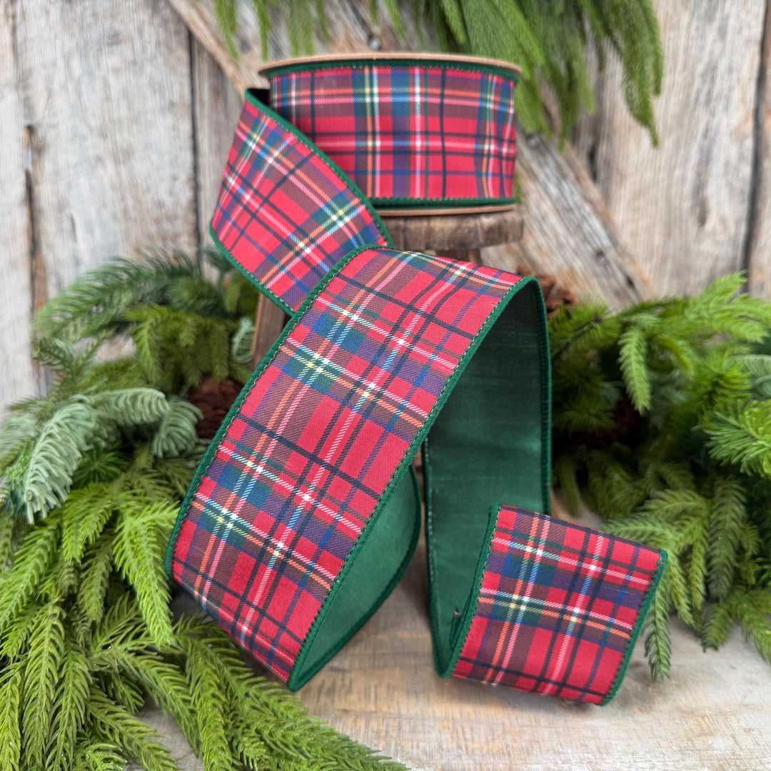 2.5" Traditional CHristmas Plaid Ribbon