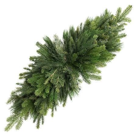 42" Pine Mailbox Swag, Belgium Pine Mailbox Swag, Greenery for Mailbox, Artificial Greenery Swag, 86375SW42