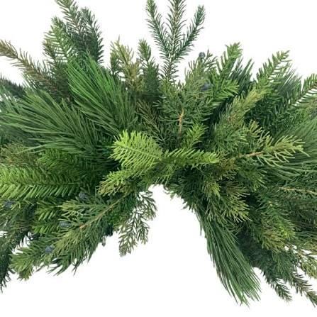 42" Pine Mailbox Swag, Belgium Pine Mailbox Swag, Greenery for Mailbox, Artificial Greenery Swag, 86375SW42