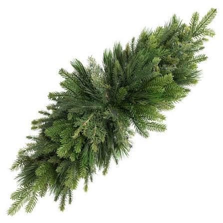 42" Pine Mailbox Swag, Belgium Pine Mailbox Swag, Greenery for Mailbox, Artificial Greenery Swag, 86375SW42