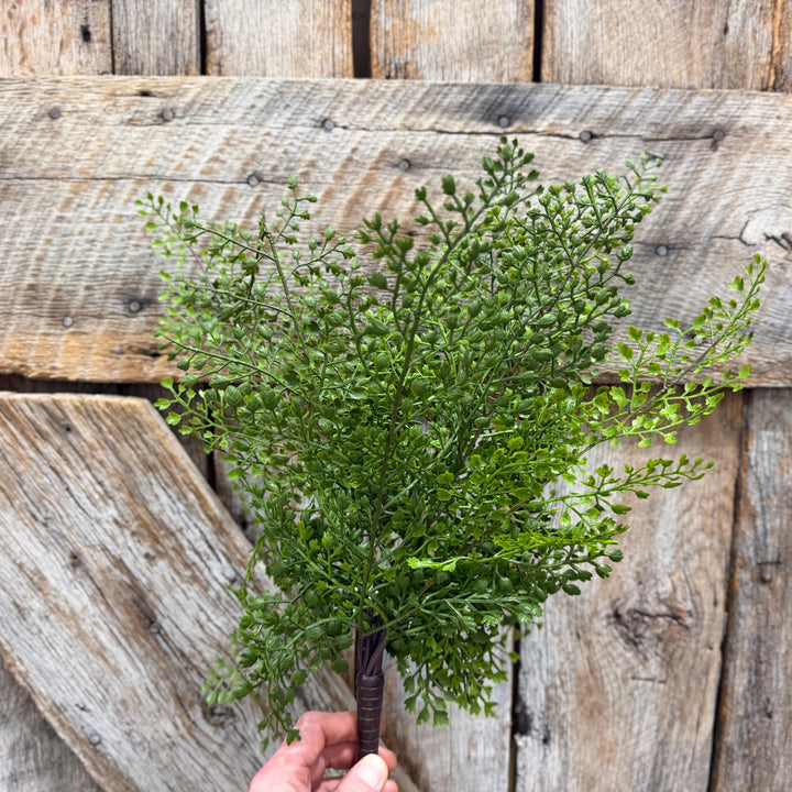17" Maidenhair bush, Greenery Bush, Artificial Greenery, Wreath Greenery, Floral Greenery, Maidenhair Spray, Floral Supply, MTF20936