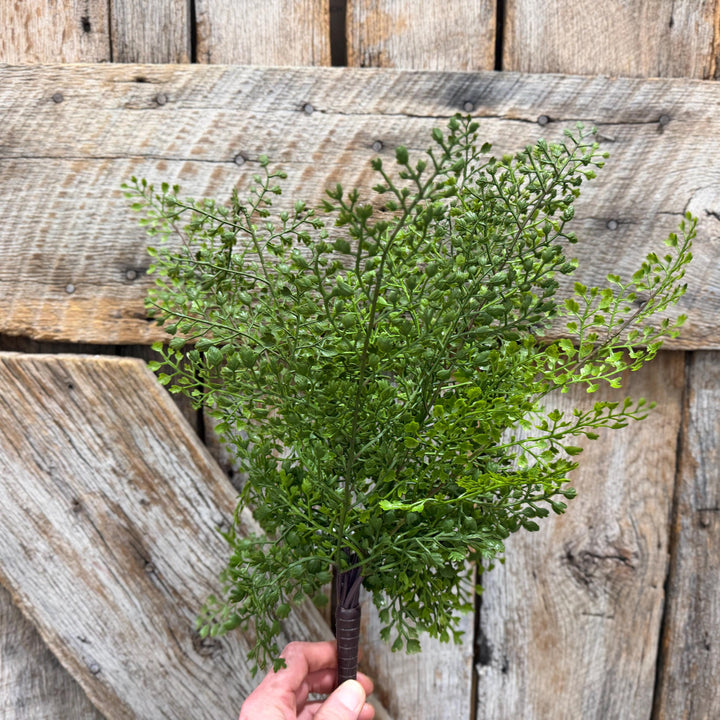 17" Maidenhair bush, Greenery Bush, Artificial Greenery, Wreath Greenery, Floral Greenery, Maidenhair Spray, Floral Supply, MTF20936